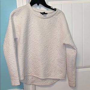 H&M white crew neck pullover